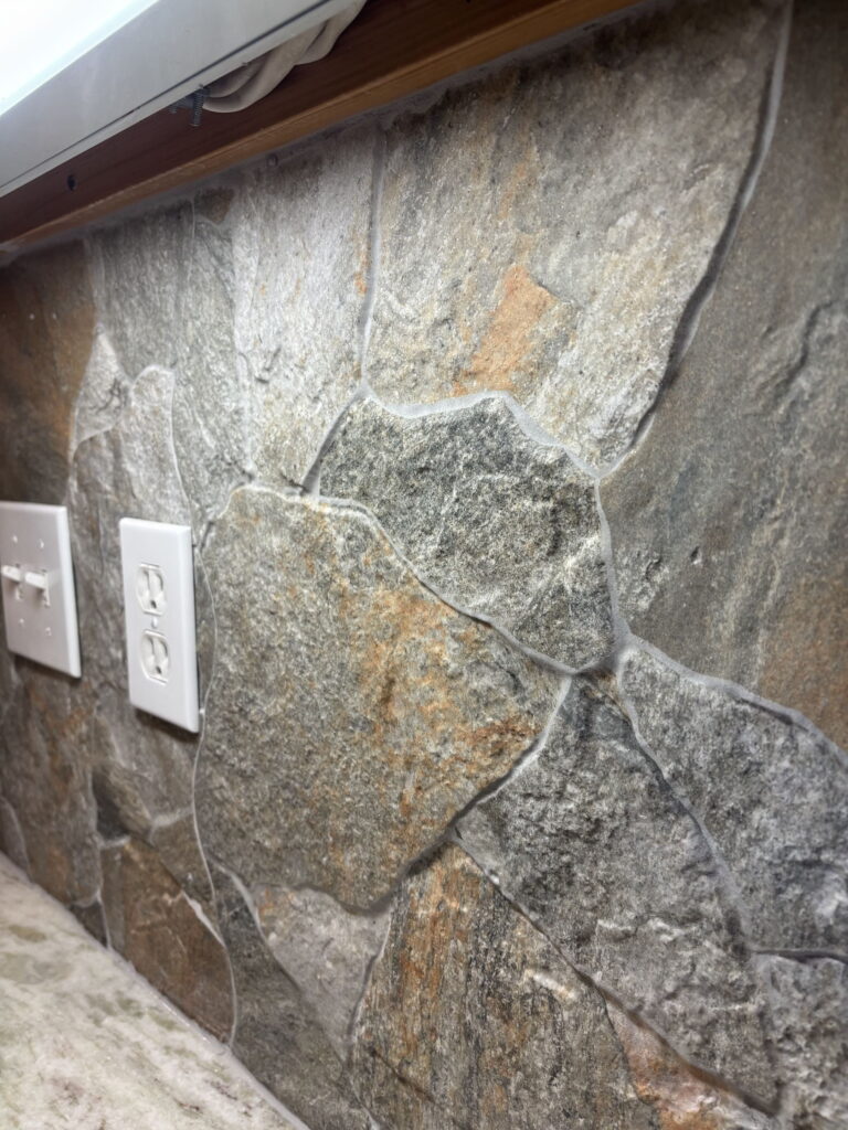 Home addition kitchen backsplash in Guntersville, AL