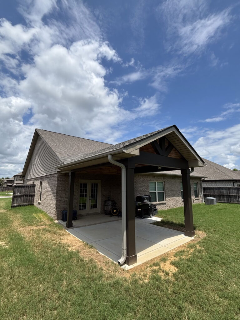 Home addition patio build in Guntersville