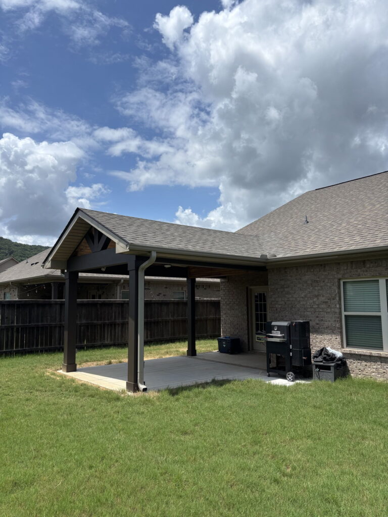 Home addition patio build in Guntersville, AL