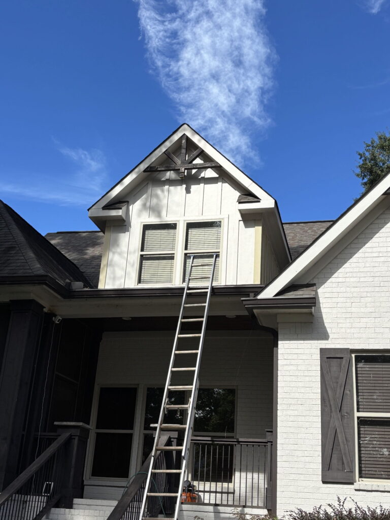 Hardie boarding siding installation in Guntersville, AL by Longleaf Building Company